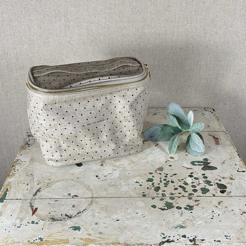 Kate Spade > Out To Lunch Polka Dot Cream Lunch Bag